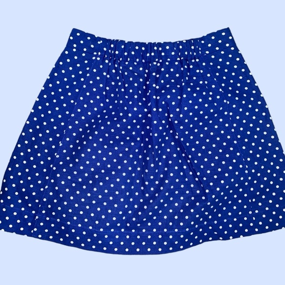 VINTAGE J. CREW POLKA DOT COTTON BLEND SKATER MINI SKIRT•SIZE:2 •WOMEN’S - Picture 4 of 13